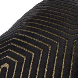 Paoletti Evoke Geometric Cut Velvet Cushion Cover - thumbnail 4