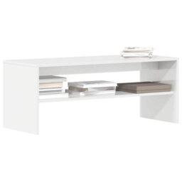 Berkfield Durable Tv Cabinet High Gloss White 100X40X40 Cm Engineered Wood - thumbnail 2