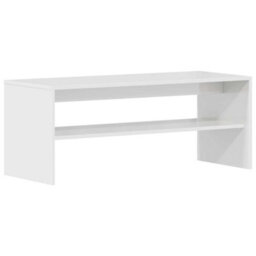Berkfield Durable Tv Cabinet High Gloss White 100X40X40 Cm Engineered Wood - thumbnail 7