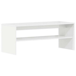 Berkfield Durable Tv Cabinet High Gloss White 100X40X40 Cm Engineered Wood - thumbnail 1