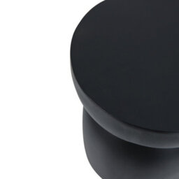 Nordlys Side Table In Black Magnesite Indoor Outdoor Modern Design Style Living Room - thumbnail 9