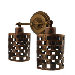 Brushed Copper Metal Bulb Guard Drum Shaped Lamp Shades For Ceiling Pendant Lights Indoor Easy Fit Wire Cages - thumbnail 8