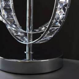 Table Lamp Base Bedroom Living Room Reading Light Modern Jewel Hoop Light - thumbnail 3