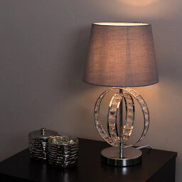Table Lamp Base Bedroom Living Room Reading Light Modern Jewel Hoop Light - thumbnail 1