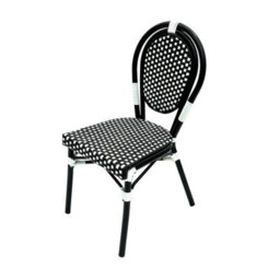 Black Paris Bistro Chair And Table Set Be Furniture - thumbnail 4