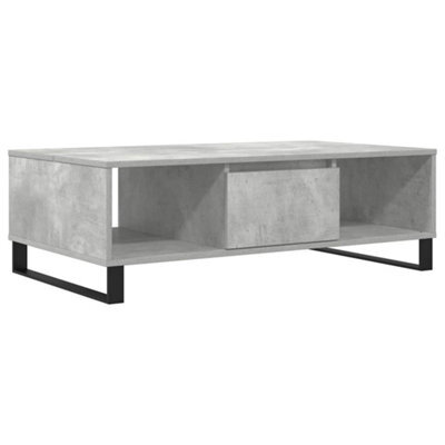 Berkfield Sturdy Coffee Table Concrete Grey 104X60X35 Cm Engineered Wood - image 1