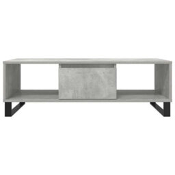 Berkfield Sturdy Coffee Table Concrete Grey 104X60X35 Cm Engineered Wood - thumbnail 5