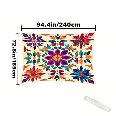 240X185Cm Rectangular Shade Sail Uv Resistant - image 1