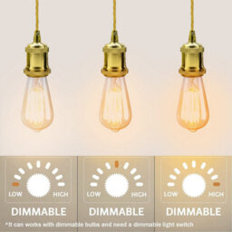 Adjustable Vintage French Gold Pendant Light Max 95Cm Easy Fit Lamp For Living & Dining Rooms - thumbnail 7