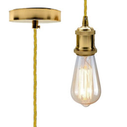 Adjustable Vintage French Gold Pendant Light Max 95Cm Easy Fit Lamp For Living & Dining Rooms - thumbnail 5