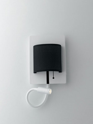 Luminosa Lighting Luminosa Pop Led 2 Light Reading Light White Black 480+100Lm 4000K 22X16X7.5Cm