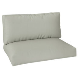 Outsunny 2 Seat Pallet Cushions 20Cm Thick Outdoor Seat Pads, Light Grey - thumbnail 2