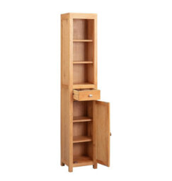 Hallowood Furniture Waverly Oak Tall Bathroom Cabinet - thumbnail 9