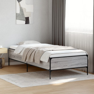 Berkfield Bed Frame Without Mattress Grey Sonoma 90X200 Cm - image 1