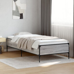 Berkfield Bed Frame Without Mattress Grey Sonoma 90X200 Cm - thumbnail 1