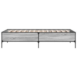 Berkfield Bed Frame Without Mattress Grey Sonoma 90X200 Cm - thumbnail 5