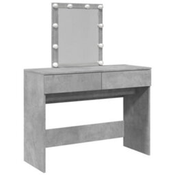 Walplus Dressing Table With Led Concrete Grey 100X40X130 Cm - thumbnail 2