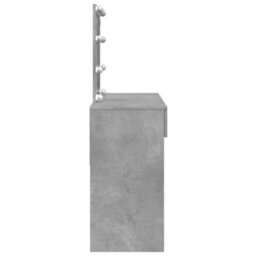 Walplus Dressing Table With Led Concrete Grey 100X40X130 Cm - thumbnail 6
