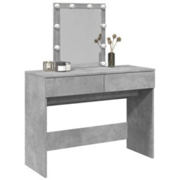 Walplus Dressing Table With Led Concrete Grey 100X40X130 Cm - thumbnail 4