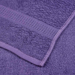 Berkfield Wash Towels 10 Pcs Frogn Purple 30X30 Cm 100% Cotton - thumbnail 6
