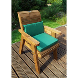 Marlborough Traditional Two Seater Table Set With 2 X Green Chair Cushion, 1 X Green Parasol & Base & 1 X Cushion Storage Bag - thumbnail 4