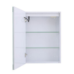 Living And Home Rectangular 1 Door Led Dimmable Touch Switch Mirrored Bathroom Cabinet W 500 X H 700 mm - thumbnail 4