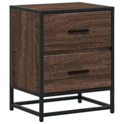 Berkfield Bedside Cabinets 2 Pcs Brown Oak 40X31X50 Cm Engineered Wood - thumbnail 6