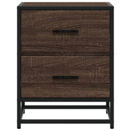 Berkfield Bedside Cabinets 2 Pcs Brown Oak 40X31X50 Cm Engineered Wood - thumbnail 5