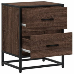 Berkfield Bedside Cabinets 2 Pcs Brown Oak 40X31X50 Cm Engineered Wood - thumbnail 9