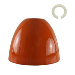 Modern Orange 15Cm Metal Lamp Shade Easy Fit E27 For Kitchen Bedroom & Living Room