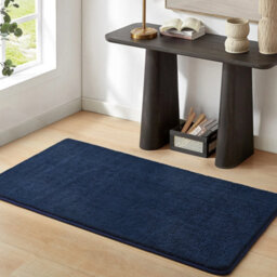 Bedlooms Navy Pashmina Runner 60X120Cm, Soft Thick Piles, Hypoallergenic Hallway And Area Rug - thumbnail 1