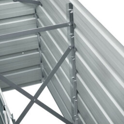 Berkfield Practical Garden Raised Bed Galvanised Steel 240X40X77 Cm Anthracite - thumbnail 7