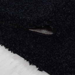 Abaseen 160X230 Cm Black Shaggy Rug - Soft Touch Thick Pile Modern Rugs - Washable Area Rugs For Home And Office - thumbnail 3
