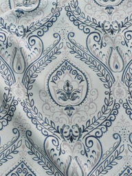 Luxury Living Victoria Room Darkening Ring Top Curtains Blue - thumbnail 2