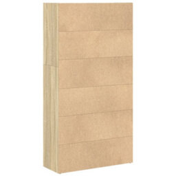 Berkfield Bookcase Sonoma Oak 80X30X152 Cm Engineered Wood - thumbnail 6
