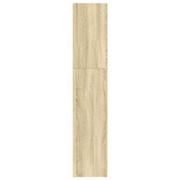 Berkfield Bookcase Sonoma Oak 80X30X152 Cm Engineered Wood - thumbnail 5