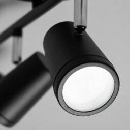 Litecraft Trisha Black 4 Light Bathroom Ceiling Spotlight Bar - thumbnail 5