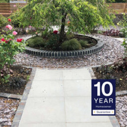 London Stone Steel Grey 20mm Porcelain Paving Slabs 600X600 Pack Of 14 (5.04M2) - thumbnail 1