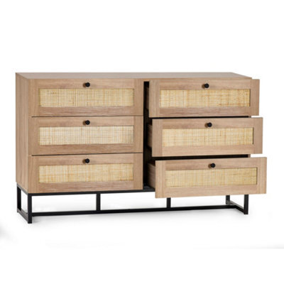 Oakham Premium Trelawny 6 Drawer Chest - Oak - image 1
