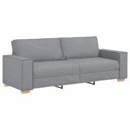 Vidaxl Sofa Set With Cushion 3 Pcs Grey 220 X 78 X 84 Cm Fabric - thumbnail 6