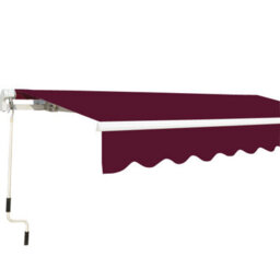 Sundaze 3X2.5M Garden Awning Replacement Fabric Top Cover Front Valance Wine Red - thumbnail 3