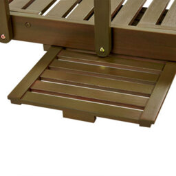 Beliani Sun Lounger Amantea Ii Reclining Acacia Wood Dark Brown - thumbnail 9