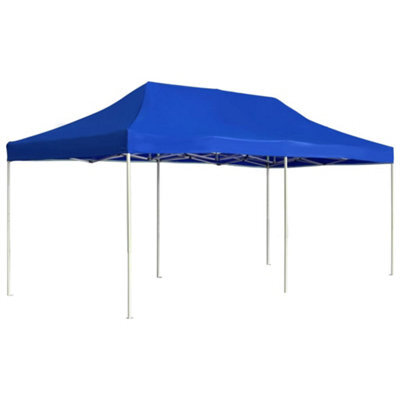 Walplus Professional Folding Party Tent Garden Gazebo Canopy Aluminium 6X3 M Blue - image 1
