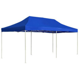 Walplus Professional Folding Party Tent Garden Gazebo Canopy Aluminium 6X3 M Blue - thumbnail 1