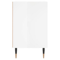 Berkfield Elegant Bedside Cabinet High Gloss White 40X30X50 Cm Engineered Wood - thumbnail 5