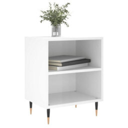Berkfield Elegant Bedside Cabinet High Gloss White 40X30X50 Cm Engineered Wood - thumbnail 3