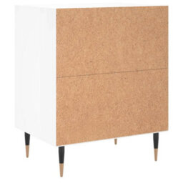 Berkfield Elegant Bedside Cabinet High Gloss White 40X30X50 Cm Engineered Wood - thumbnail 6