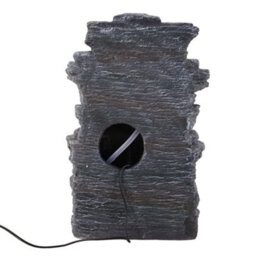 Breeins Outdoor Solar Powered Cascading Water Feature Garden Layered Led Fountain Outdoor Ornament Statue Fountain 46Cm H - thumbnail 6