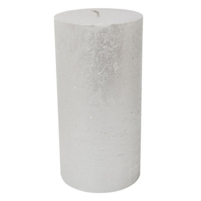 Buttercup Farm Libra Rustica Pillar Candle - Paraffin - L10 X W10 X H20 Cm - Pearl/white - image 1