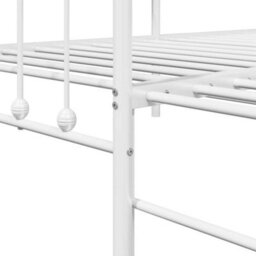 Berkfield Modern Daybed Frame With Trundle White 100X190 Cm Steel - thumbnail 9